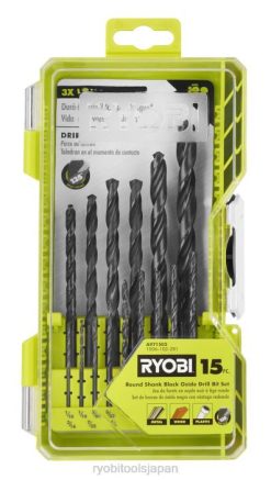 15個丸シャンク黒染めドリルビットセット RYOBI XJJH786 アクセサリー