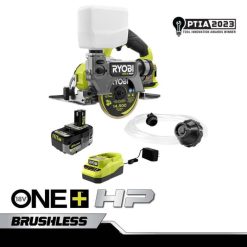 18v one+ ブラシレス 5 ハンドヘルド タイル/石材鋸キット RYOBI XJJH82 パワーツール