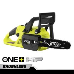 18v one+ hp ブラシレス 10 チェーンソー、4ah バッテリーと充電器付き RYOBI XJJH363 屋外