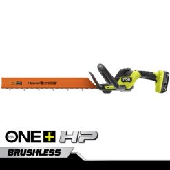 18v one+ hp ブラシレス 22 ヘッジトリマー、2ah バッテリーと充電器付き RYOBI XJJH334 屋外