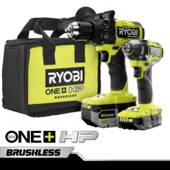18v one+ hp ブラシレス ハンマー ドリルとインパクト ドライバー 2 ツール キット RYOBI XJJH861 パワーツール