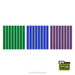 24個フルサイズのクールな色のスティックのり RYOBI XJJH743 アクセサリー