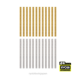 24個ミニグリッタースティック接着剤 RYOBI XJJH740 アクセサリー