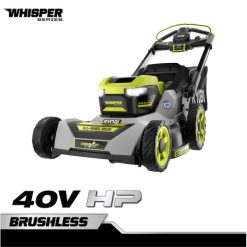 40v hp ブラシレス ウィスパー シリーズ 自走式 awd マルチブレード 21 芝刈り機キット RYOBI XJJH236 屋外